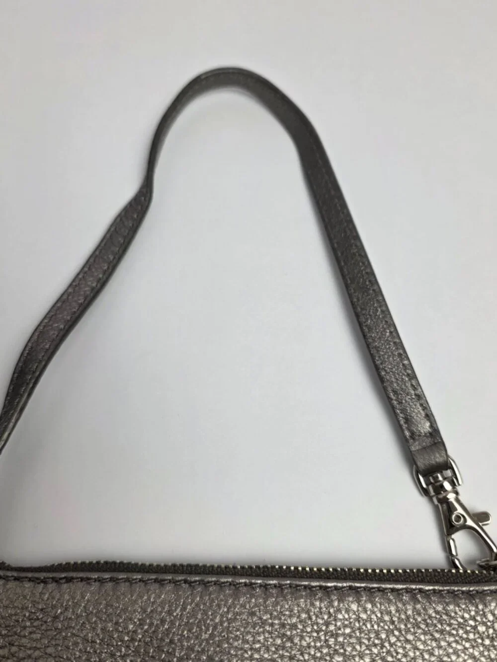Michael Kors Gray MK Logo Wristlet Handbag Clutch Bag Wallet